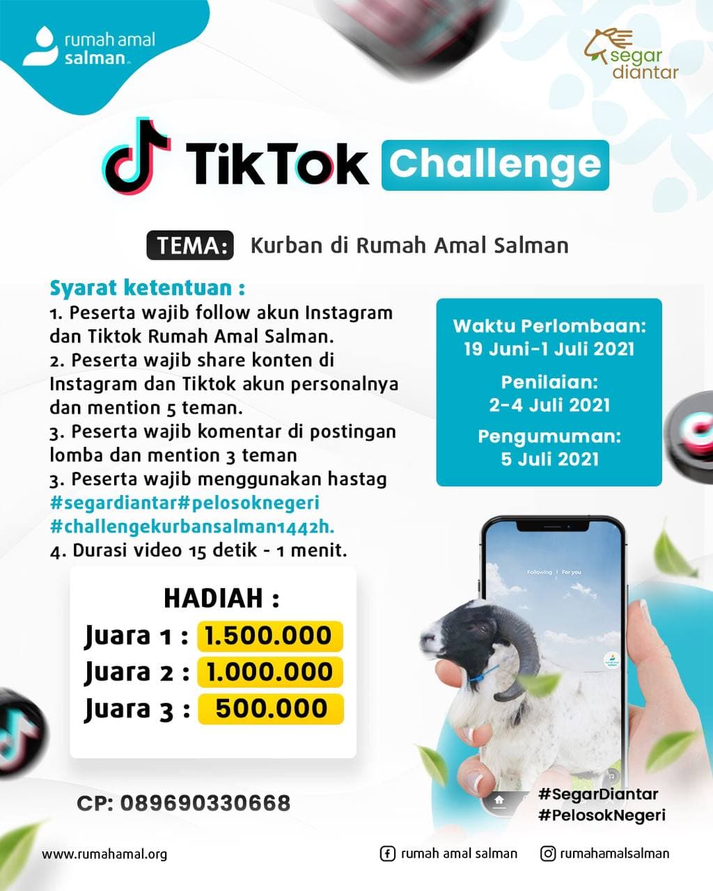 Lomba Tiktok Challenge Kurban Di Rumah Amal Salman Rumah Amal Salman